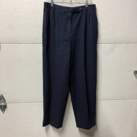 Pendleton wool pants navy size 16 lined - Picture 1 of 10